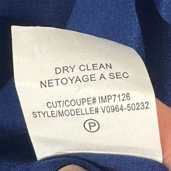 Vince 100% Silk V-Neck Mini Dress S Blue Short Sleeve Minimalist Quiet Luxury - Picture 5 of 6